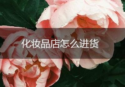化妆品店怎么进货