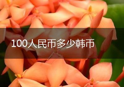 100人民币多少韩币