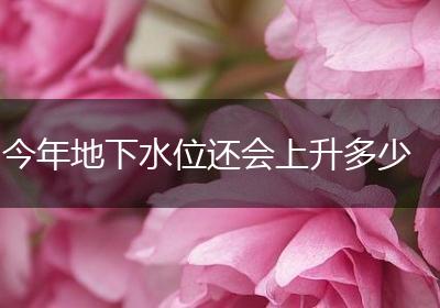 今年地下水位还会上升多少