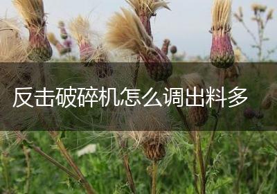 反击破碎机怎么调出料多