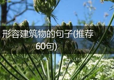 形容建筑物的句子(推荐60句)