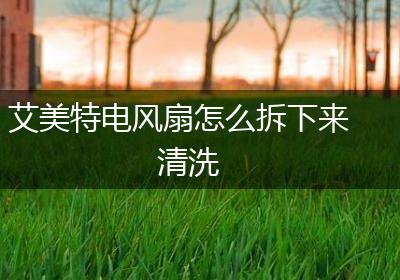 艾美特电风扇怎么拆下来清洗