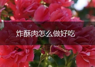炸酥肉怎么做好吃