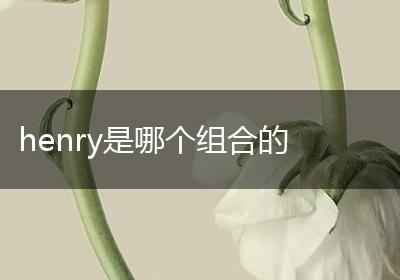 henry是哪个组合的