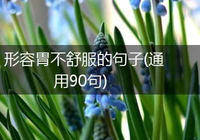 形容胃不舒服的句子(通用90句)