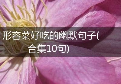 形容菜好吃的幽默句子(合集10句)
