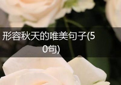 形容秋天的唯美句子(50句)