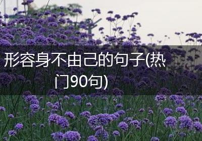 形容身不由己的句子(热门90句)