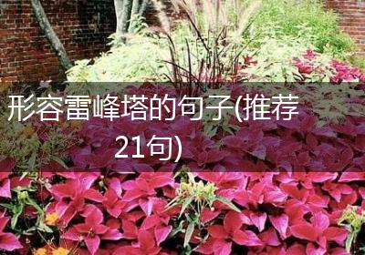 形容雷峰塔的句子(推荐21句)