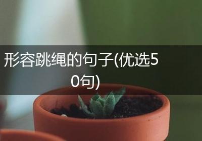 形容跳绳的句子(优选50句)
