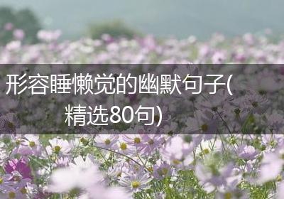 形容睡懒觉的幽默句子(精选80句)