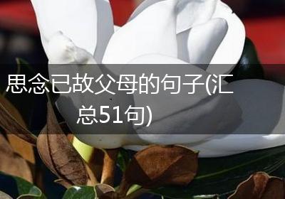 思念已故父母的句子(汇总51句)
