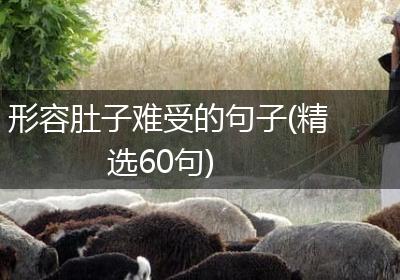 形容肚子难受的句子(精选60句)