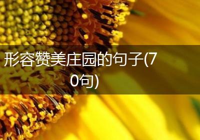 形容赞美庄园的句子(70句)