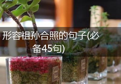形容祖孙合照的句子(必备45句)