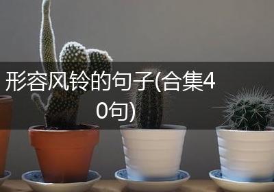 形容风铃的句子(合集40句)