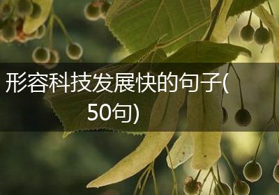 形容科技发展快的句子(50句)