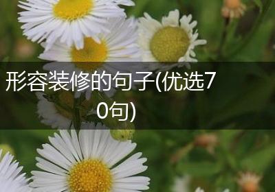形容装修的句子(优选70句)