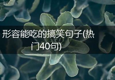 形容能吃的搞笑句子(热门40句)