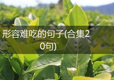 形容难吃的句子(合集20句)