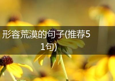 形容荒漠的句子(推荐51句)