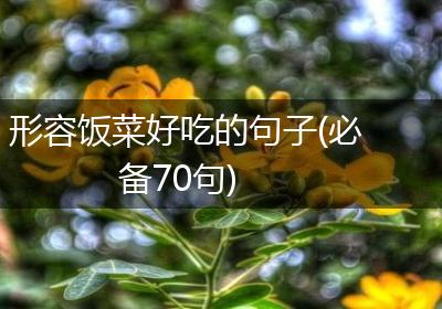 形容饭菜好吃的句子(必备70句)