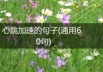 心跳加速的句子(通用60句)