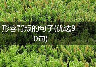 形容背叛的句子(优选90句)