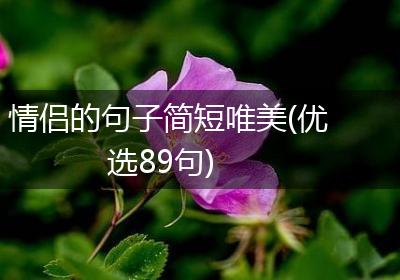 情侣的句子简短唯美(优选89句)