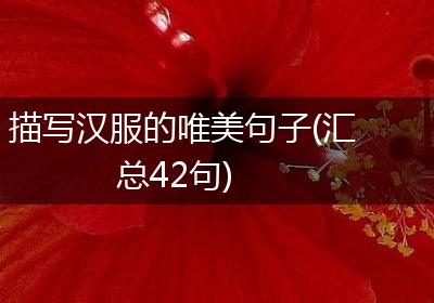 描写汉服的唯美句子(汇总42句)