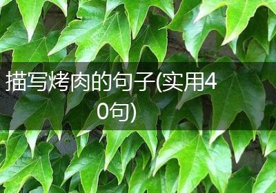 描写烤肉的句子(实用40句)