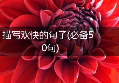 描写欢快的句子(必备50句)