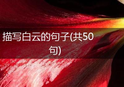 描写白云的句子(共50句)