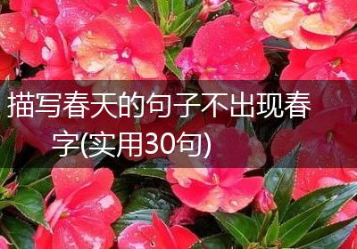 描写春天的句子不出现春字(实用30句)
