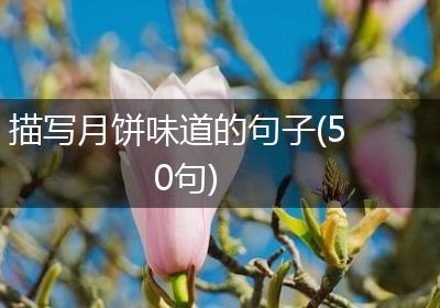 描写月饼味道的句子(50句)