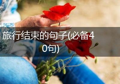 旅行结束的句子(必备40句)