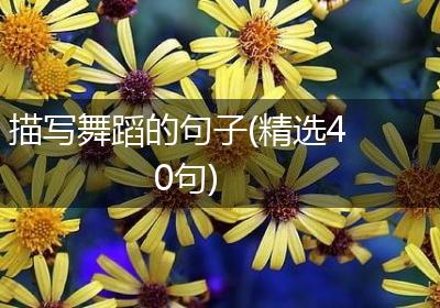 描写舞蹈的句子(精选40句)