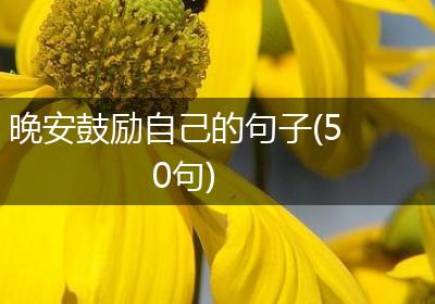 晚安鼓励自己的句子(50句)