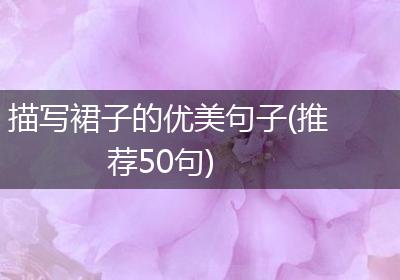 描写裙子的优美句子(推荐50句)