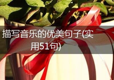 描写音乐的优美句子(实用51句)