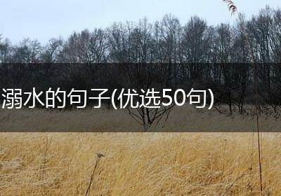 溺水的句子(优选50句)