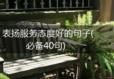 表扬服务态度好的句子(必备40句)