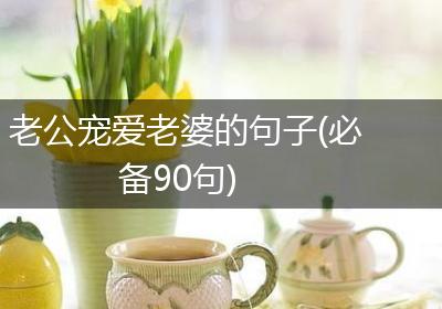 老公宠爱老婆的句子(必备90句)