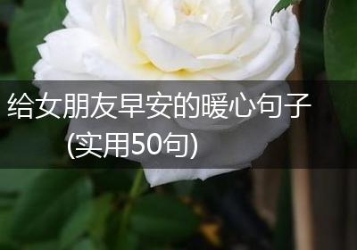 给女朋友早安的暖心句子(实用50句)
