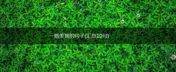 一路美景的句子(汇总10句),第1张