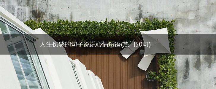 人生伤感的句子说说心情短语(热门50句),第1张