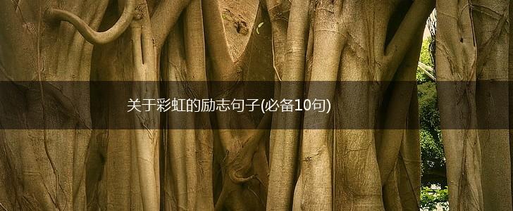 关于彩虹的励志句子(必备10句),第1张