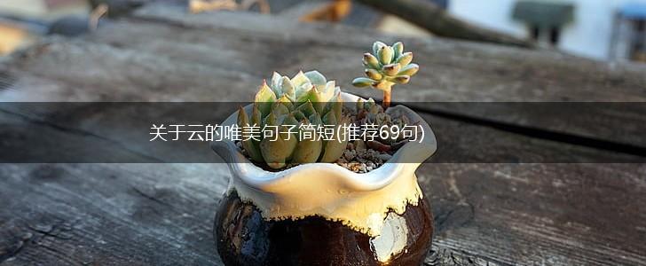 关于云的唯美句子简短(推荐69句),第1张