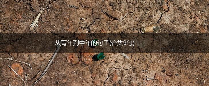 从青年到中年的句子(合集9句),第1张