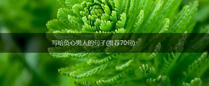 写给负心男人的句子(推荐70句),第1张